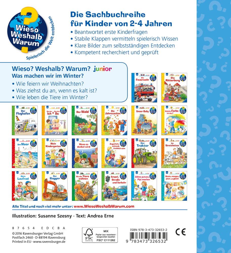 Ravensburger Buch Wieso? Weshalb? Warum? Junior Was machen wir im Winter? Band 58 32653