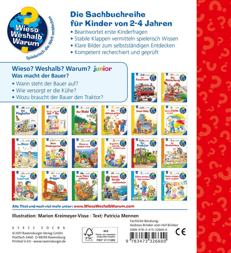 Ravensburger Buch Wieso? Weshalb? Warum? Junior Was macht der Bauer? Band 62 32660