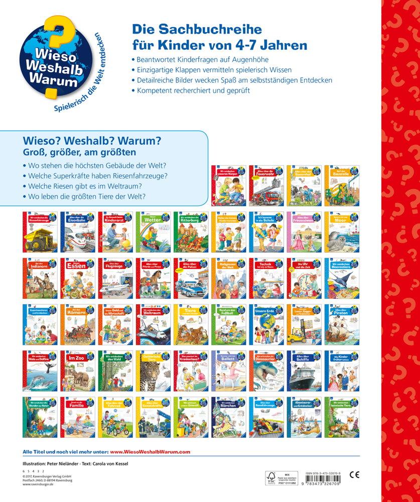 Ravensburger Buch Wieso? Weshalb? Warum? Groß, größer, am größten Riesenbuch 32670