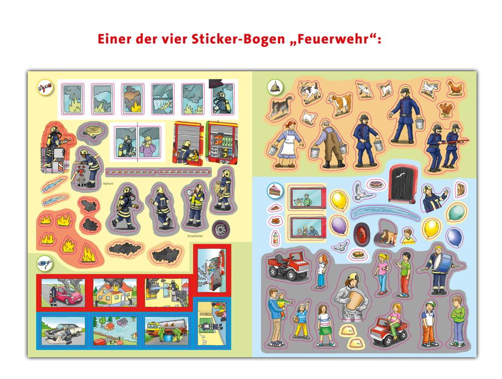 Ravensburger Buch Wieso? Weshalb? Warum? Stickerheft Feuerwehr 32678