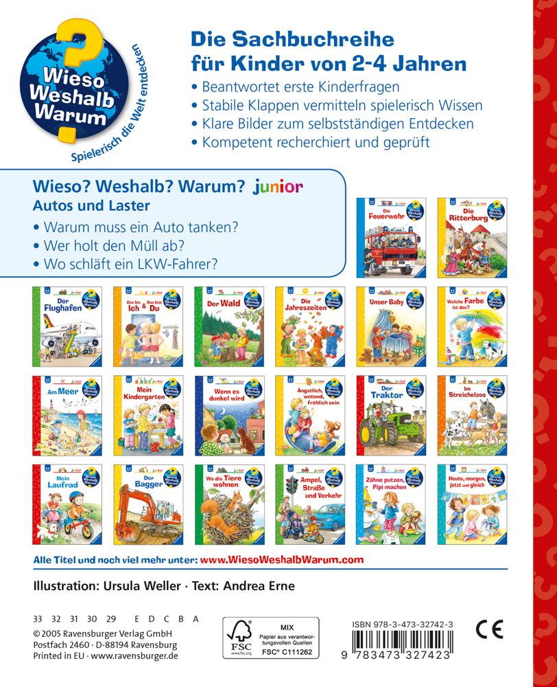 Ravensburger Buch Wieso? Weshalb? Warum? Junior Autos und Laster Band 11 32742