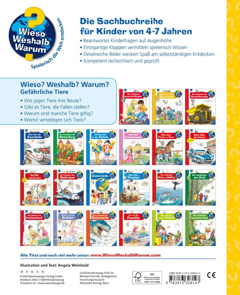 Ravensburger Buch Wieso? Weshalb? Warum? Gefährliche Tiere Band 49 32814