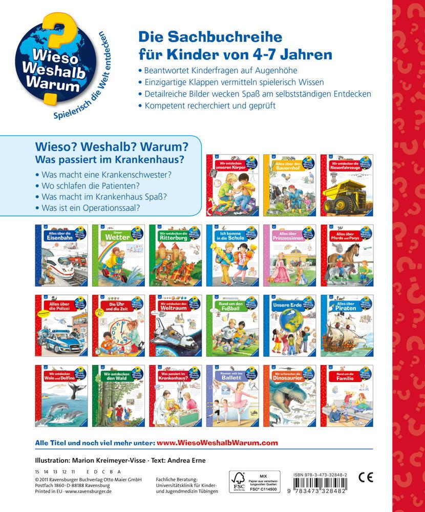 Ravensburger Buch Wieso? Weshalb? Warum? Was passiert im Krankenhaus? Band 53 32848