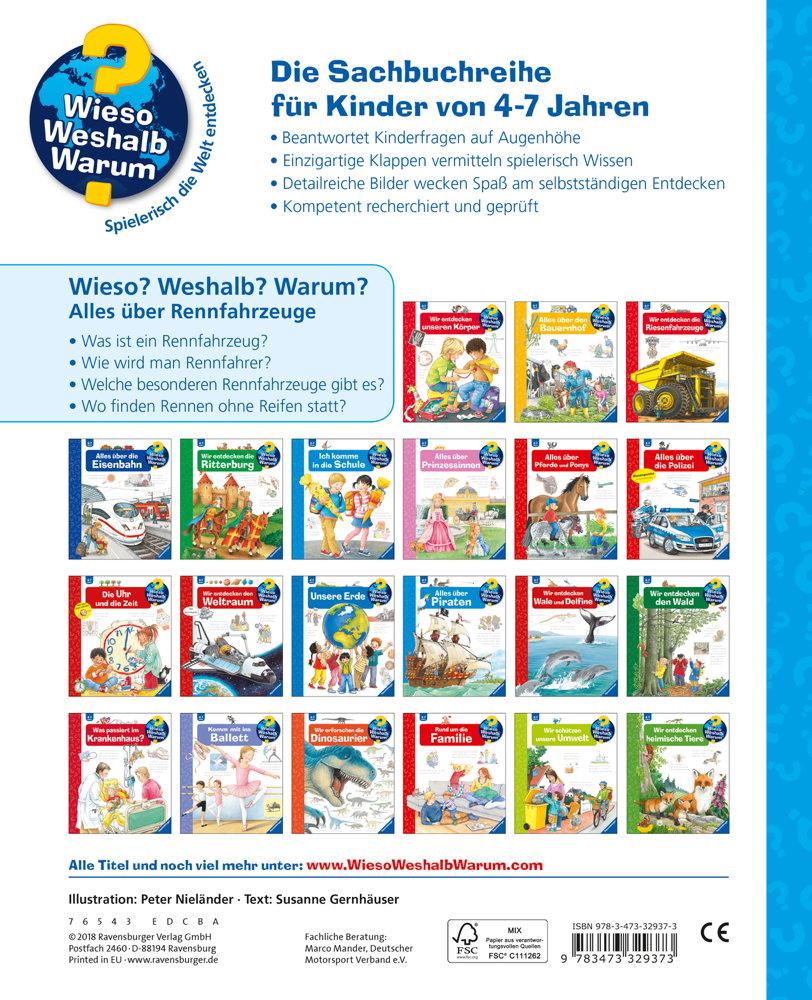 Ravensburger Buch Wieso? Weshalb? Warum? Alles über Rennfahrzeuge Band 69 32937