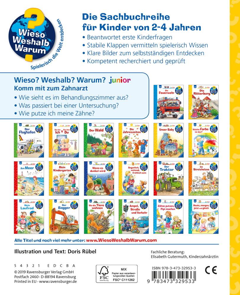 Ravensburger Buch Wieso? Weshalb? Warum? Junior Komm mit zum Zahnarzt Band 64 32953