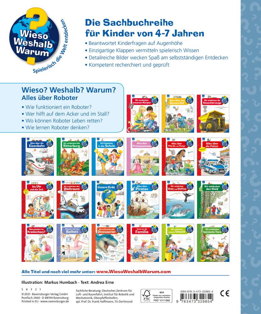 Ravensburger Buch Wieso? Weshalb? Warum? Alles über Roboter Band 47 32985