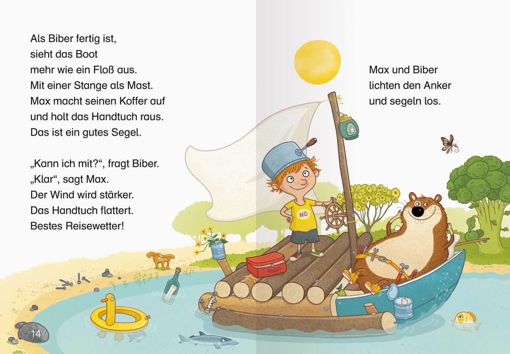 Ravensburger Buch Erstlesetitel Leserabe 1. Lesestufe Max und Biber segeln los! 36155