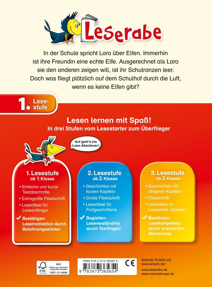 Ravensburger Buch Erstlesetitel Lara und die freche Elfe in der Schule 36565