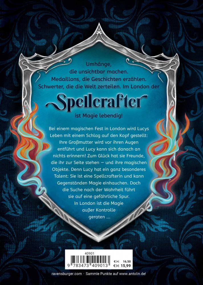 Ravensburger Buch Erzählendes Kinderbuch Spellcraft Band 1 Die Magie der silbernen Flamme 40901