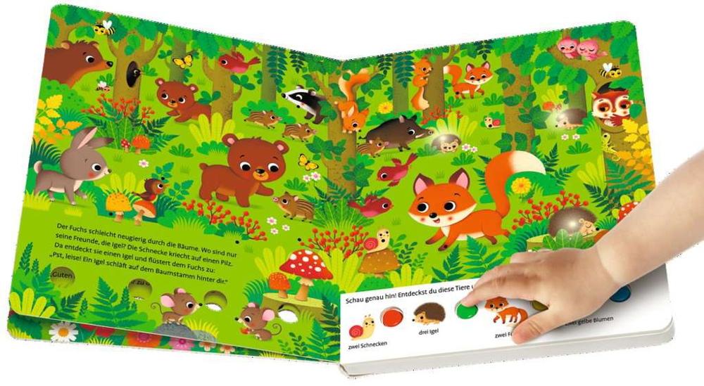 Ravensburger Buch Pappbilderbuch Mein großes Lichter-Wimmelbuch Im Wald 41044