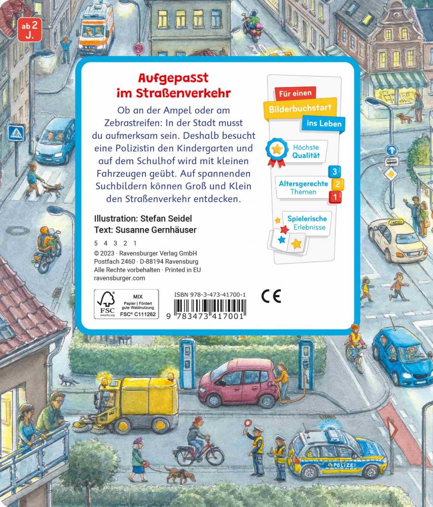 Ravensburger Buch Pappbilderbuch Sachen suchen Im Straßenverkehr 41700