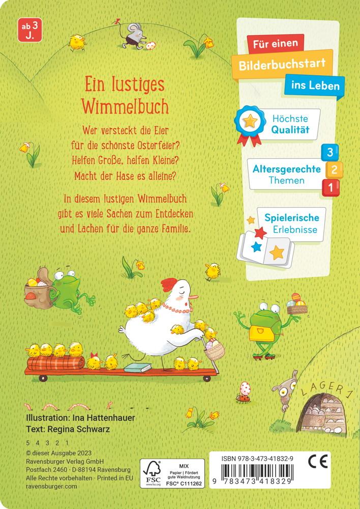 Ravensburger Buch Pappbilderbuch Viel Wimmelei ums Osterei 41832