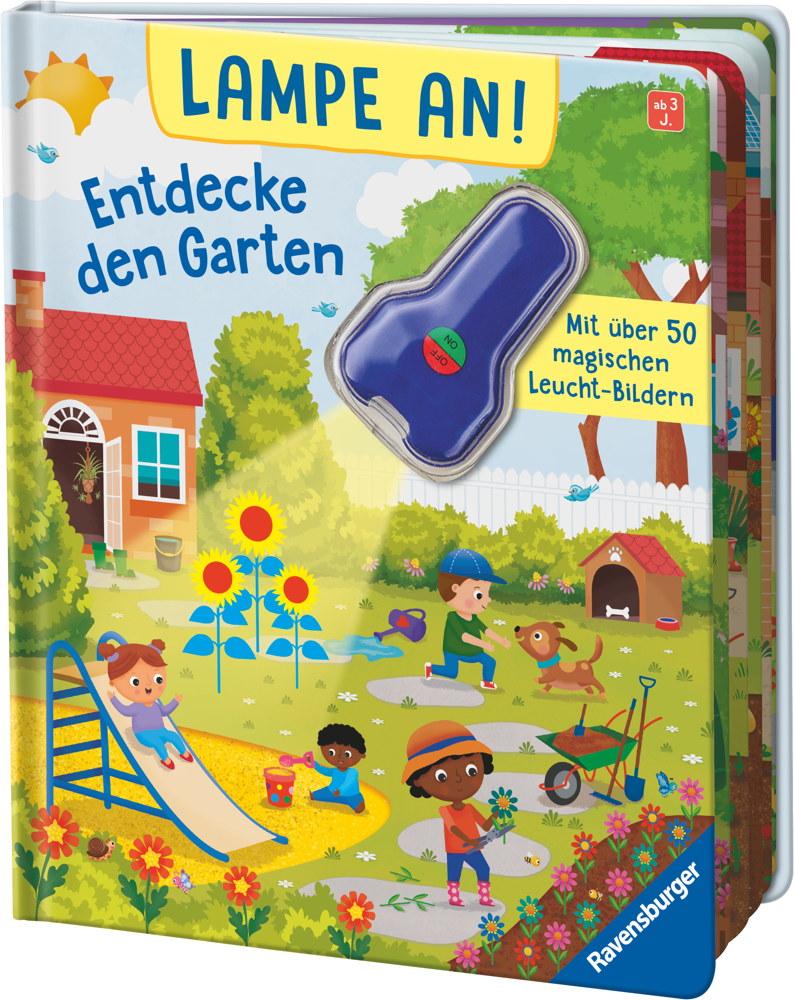 Ravensburger Buch Pappbilderbuch Lampe an! Entdecke den Garten 41840