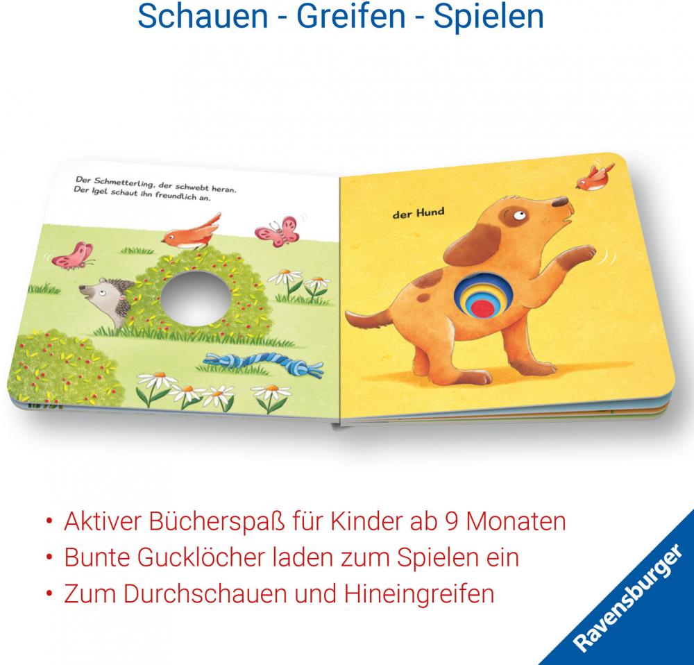 Ravensburger Buch Pappbilderbuch Viele kunterbunte Tiere 41863