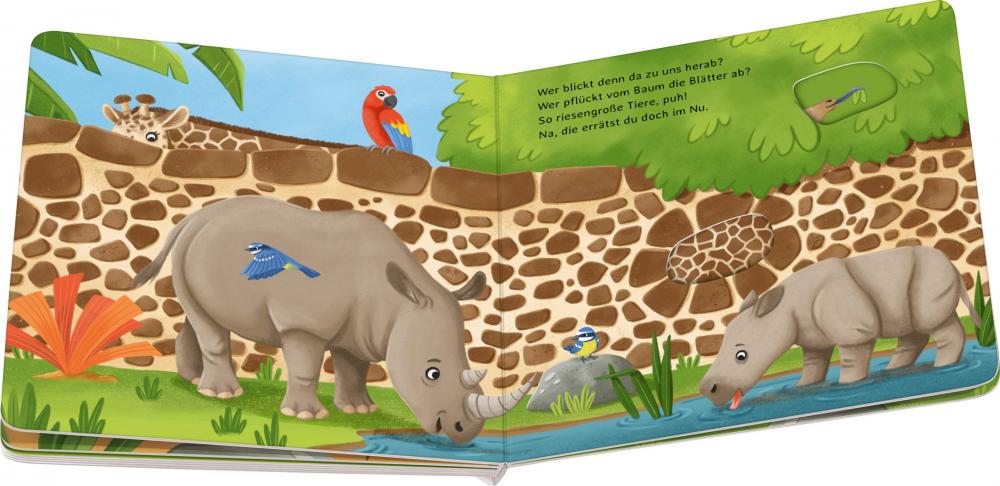 Ravensburger Buch Pappbilderbuch Rate mal Wer spielt im Zoo? 41871