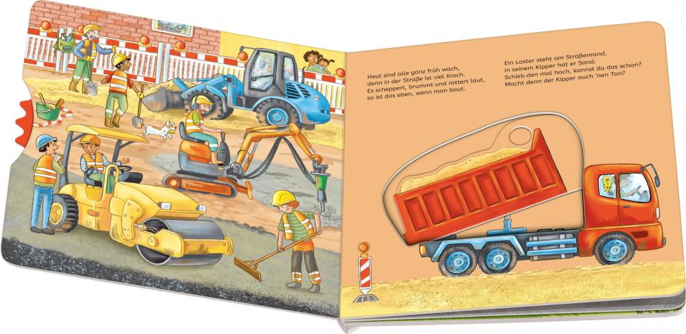 Ravensburger Buch Pappbilderbuch Spielen, Hören, Staunen Baustelle 41908