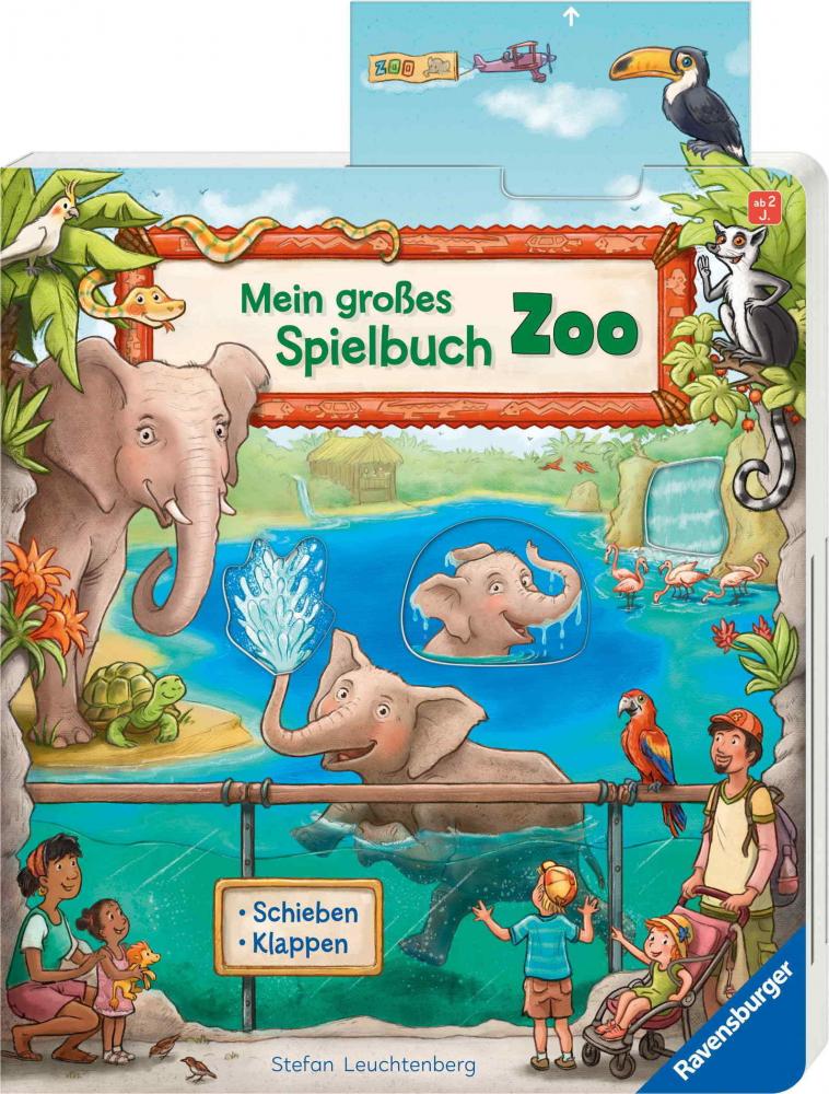 Ravensburger Buch Pappbilderbuch Mein großes Spielbuch Zoo 41921