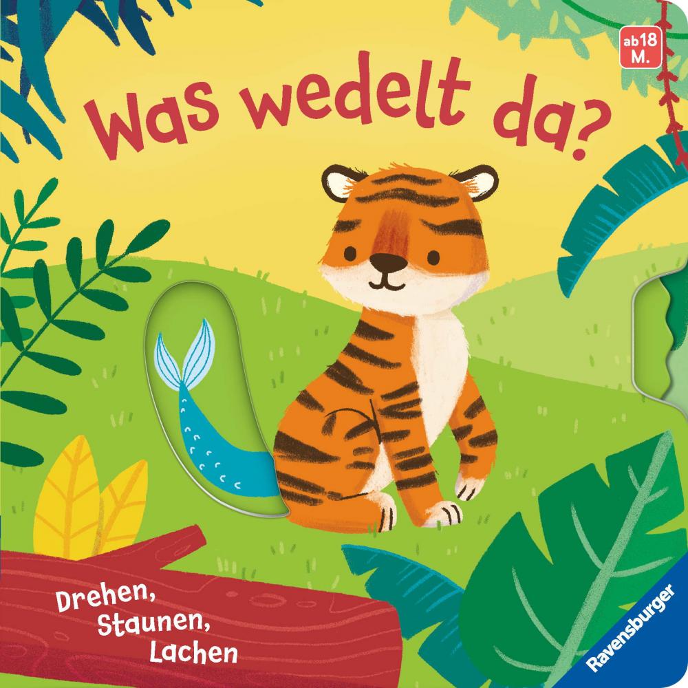 Ravensburger Buch Pappbilderbuch Mitmachen Was wedelt da? 42071