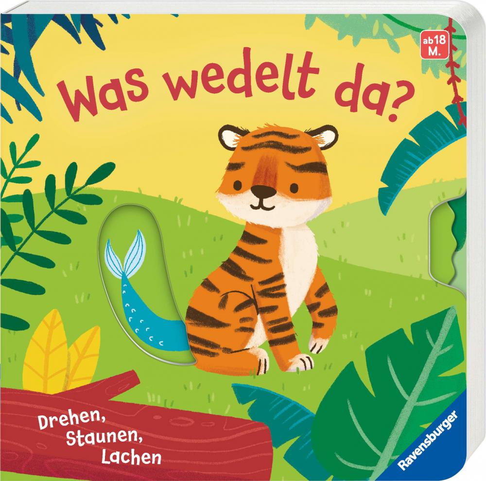 Ravensburger Buch Pappbilderbuch Mitmachen Was wedelt da? 42071