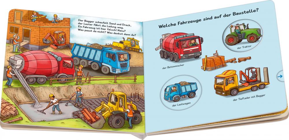 Ravensburger Buch Pappbilderbuch Mitmachen Nanu? Passt das dazu? Fahrzeuge 42076