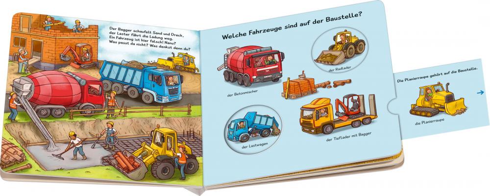 Ravensburger Buch Pappbilderbuch Mitmachen Nanu? Passt das dazu? Fahrzeuge 42076