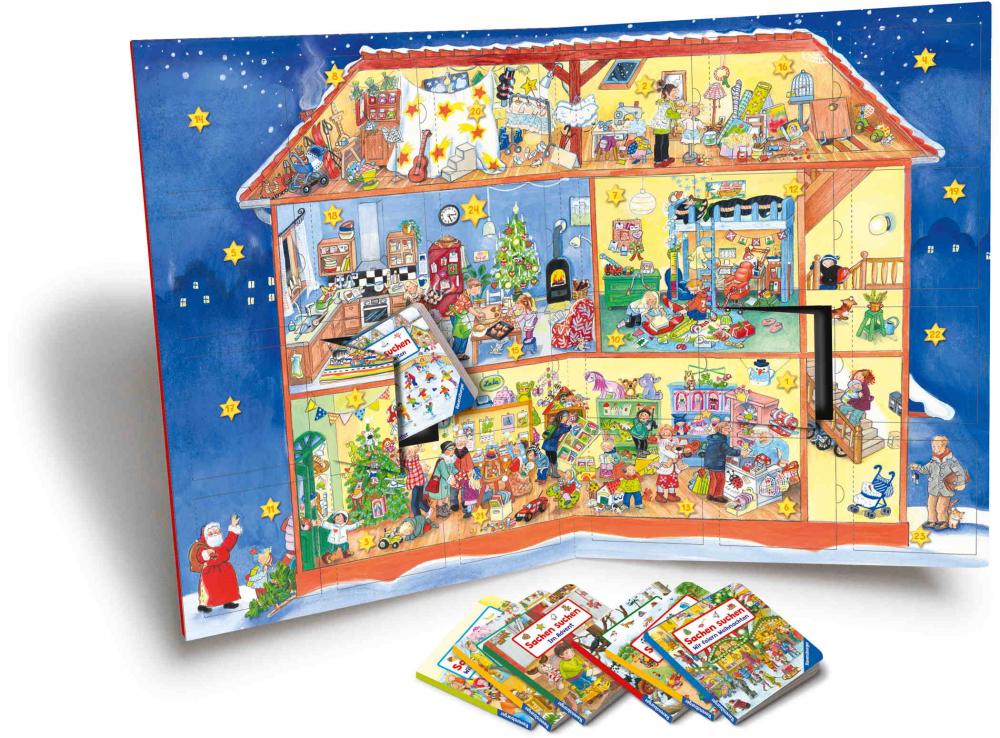 Ravensburger Buch Pappbilderbuch Mein großer Sachen suchen Adventskalender 42142