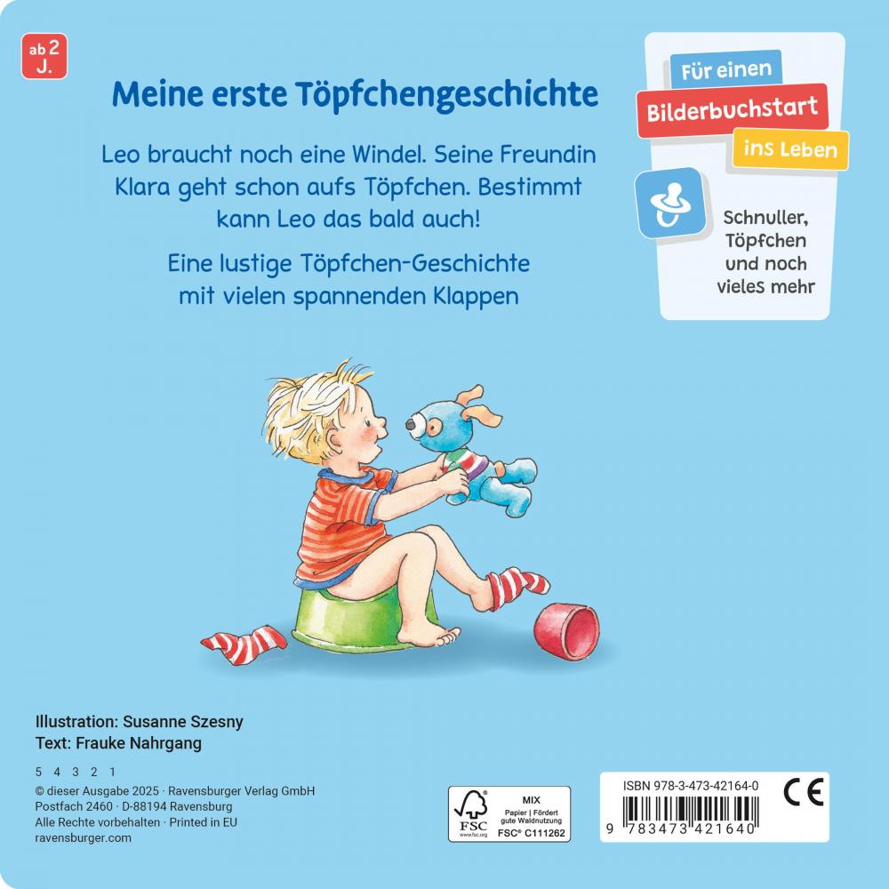 Ravensburger Buch Pappbilderbuch Aufs Töpfchen gehen ist pipileicht 42164