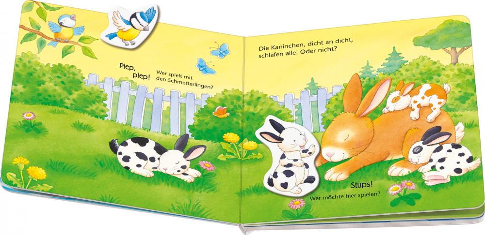 Ravensburger Buch Pappbilderbuch Mein erstes Magnetbuch Wer gehört zu wem? Tierkinder 42166