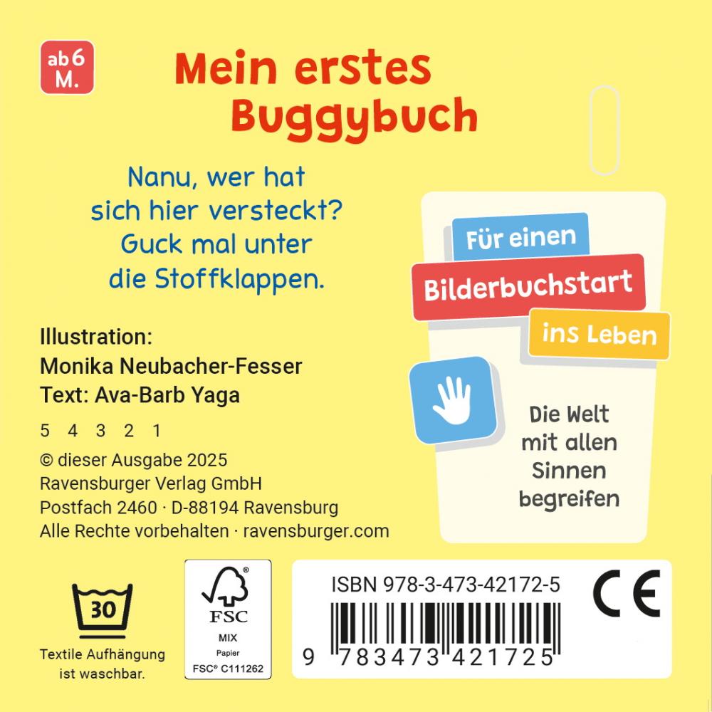 Ravensburger Buch Pappbilderbuch Mitmachen Mein erstes Buggybuch Guck mal! Erste Sachen 42172