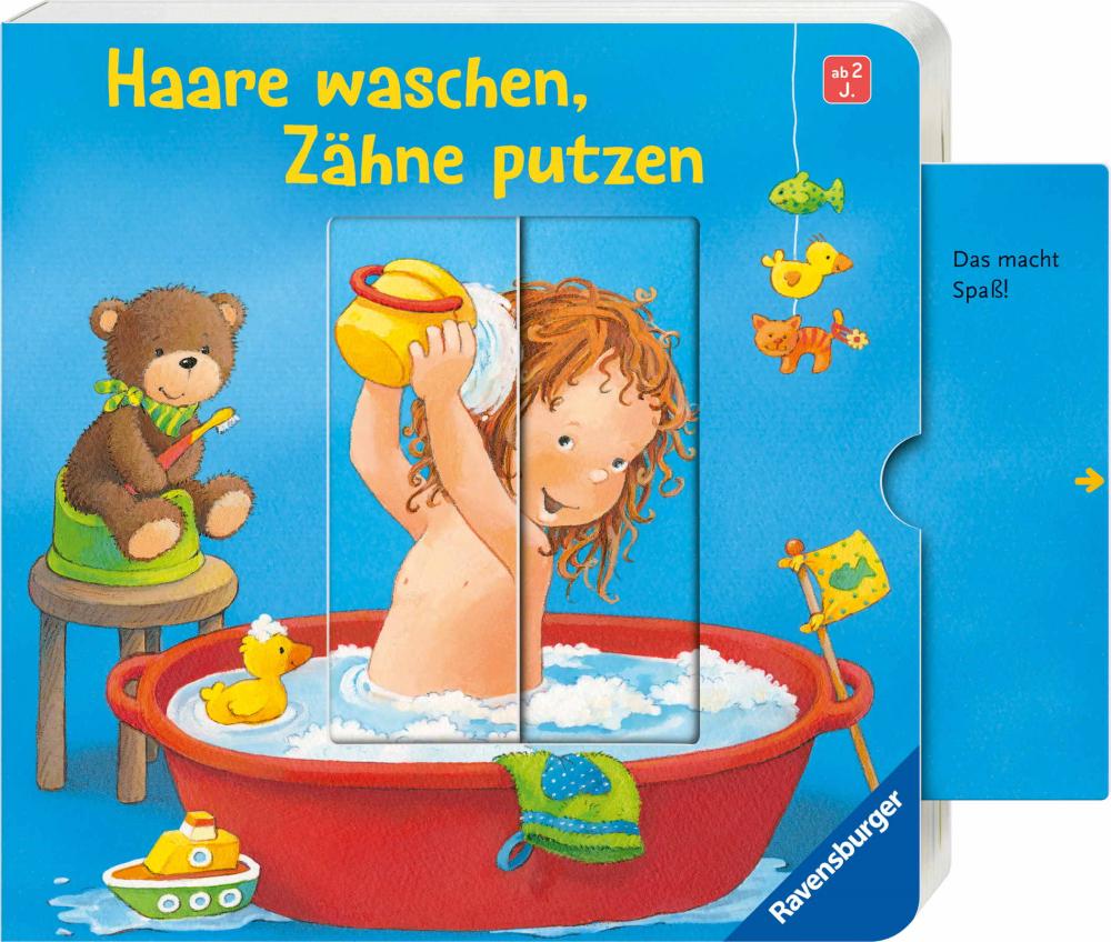 Ravensburger Buch Pappbilderbuch Haare waschen, Zähne putzen 42181