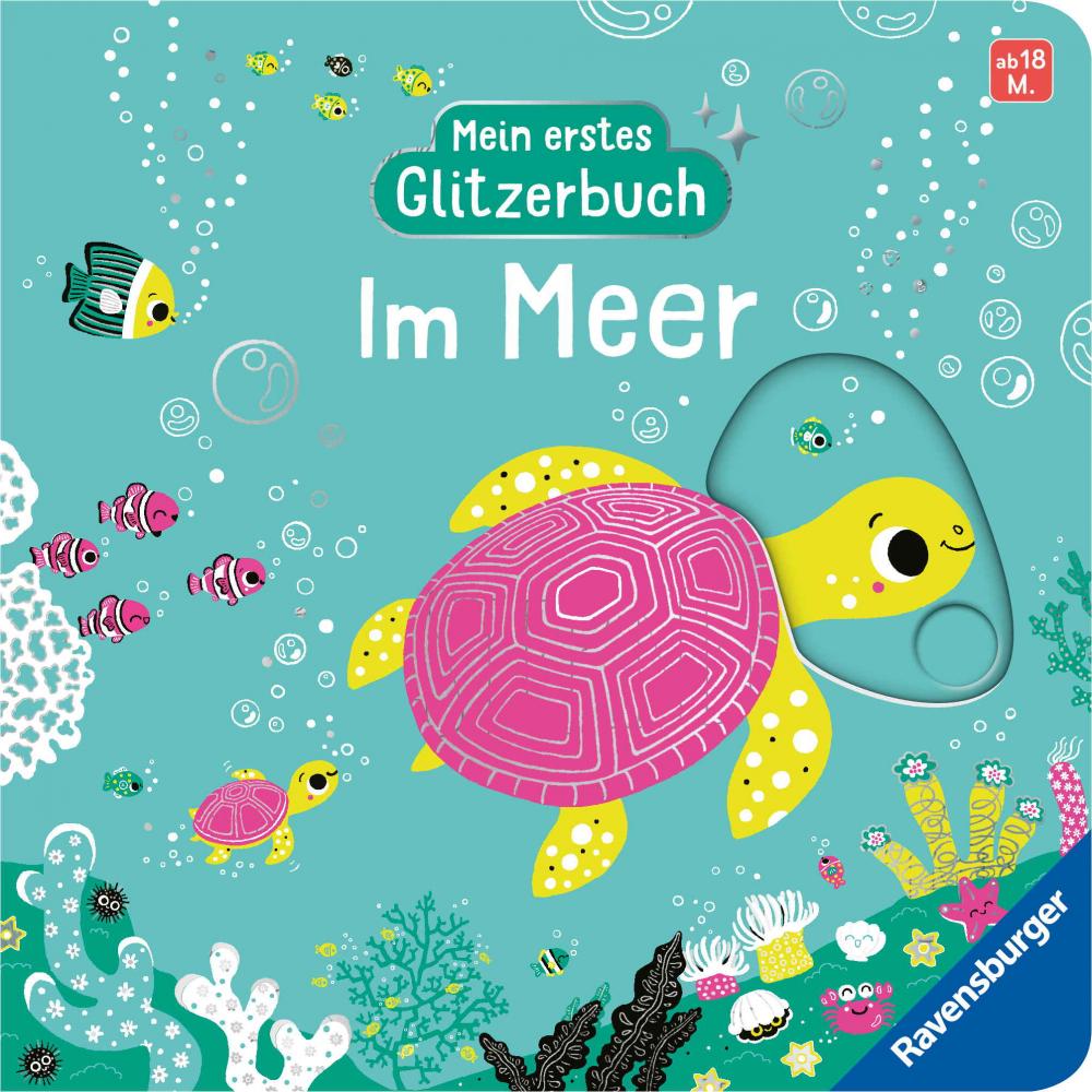 Ravensburger Buch Pappbilderbuch Mitmachen Mein erstes Glitzerbuch Im Meer 42247