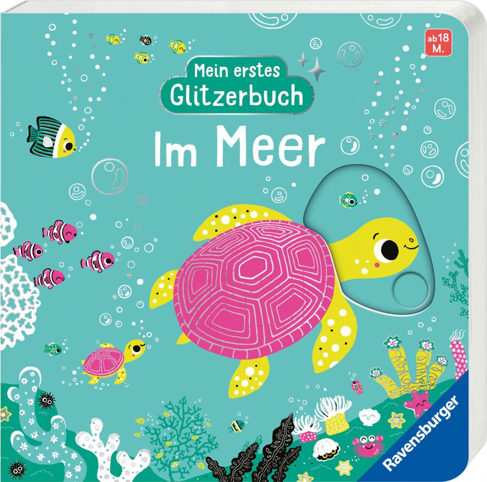 Ravensburger Buch Pappbilderbuch Mitmachen Mein erstes Glitzerbuch Im Meer 42247