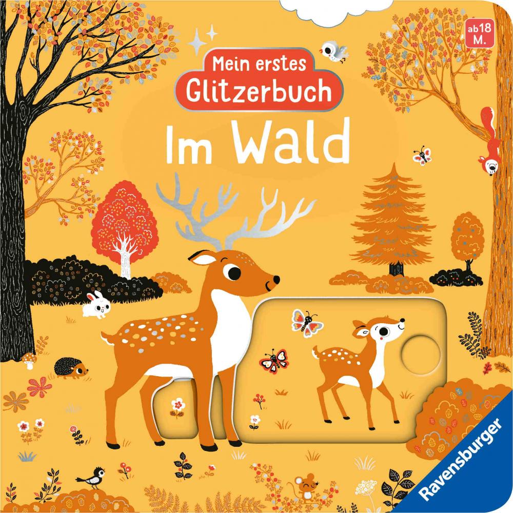 Ravensburger Buch Pappbilderbuch Mitmachen Mein erstes Glitzerbuch Im Wald 42248