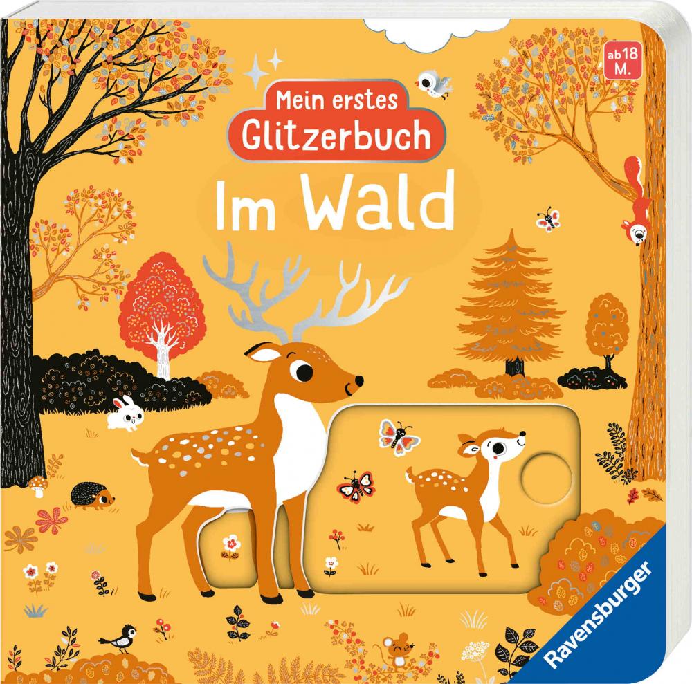 Ravensburger Buch Pappbilderbuch Mitmachen Mein erstes Glitzerbuch Im Wald 42248