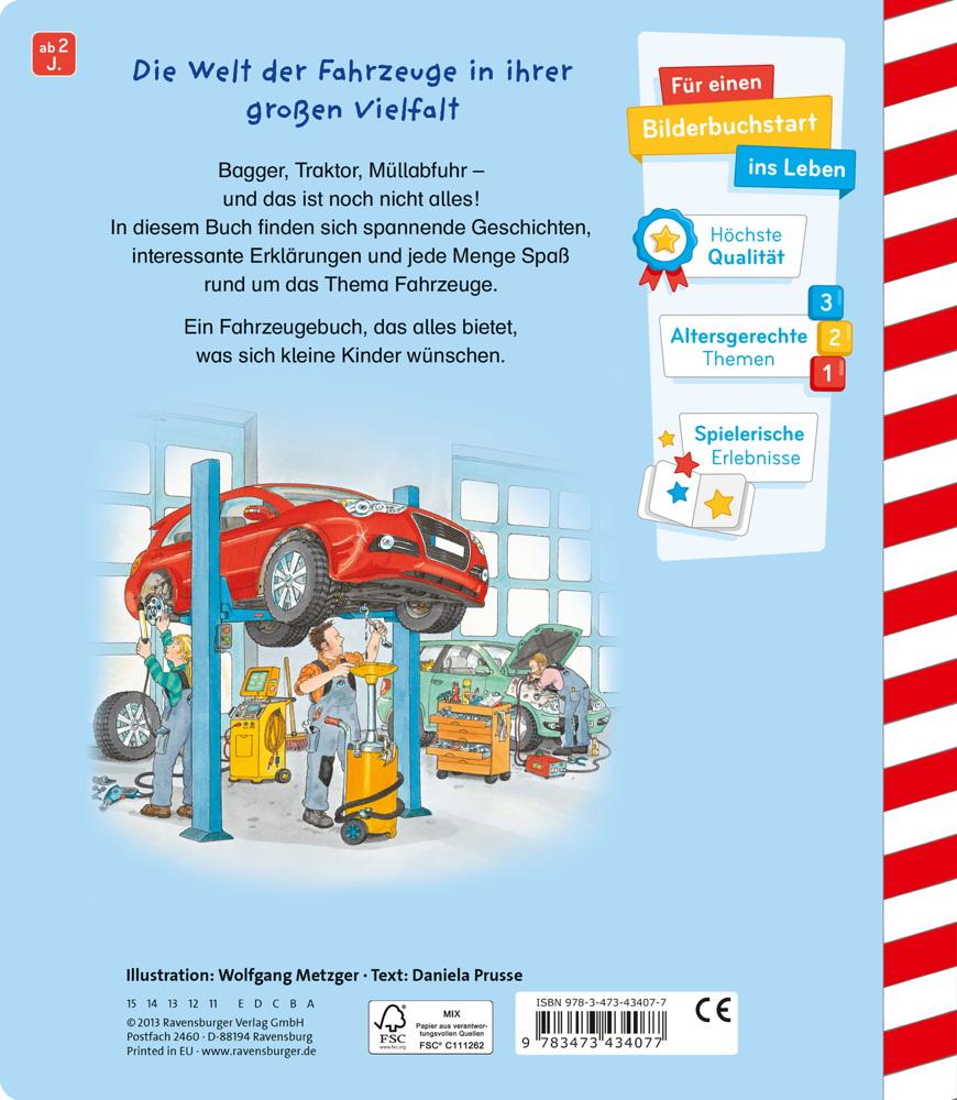 Ravensburger Pappbilderbuch Bagger, Traktor, Müllabfuhr! 43407