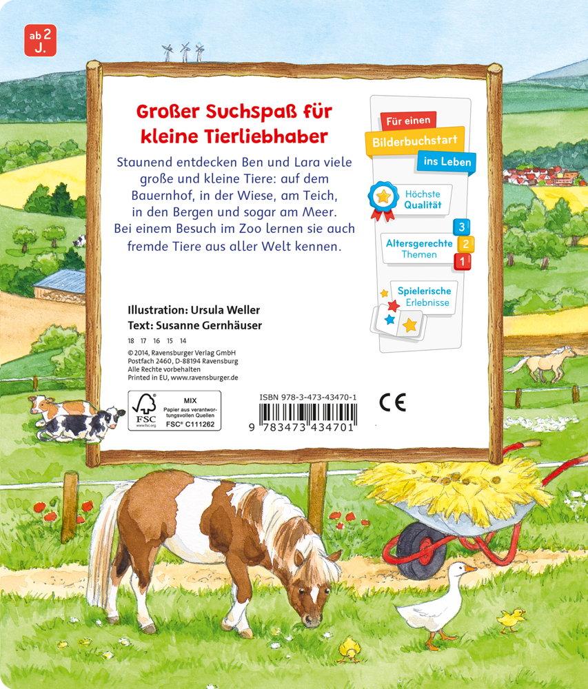 Ravensburger Pappbilderbuch Sachen suchen Bei den Tieren 43470