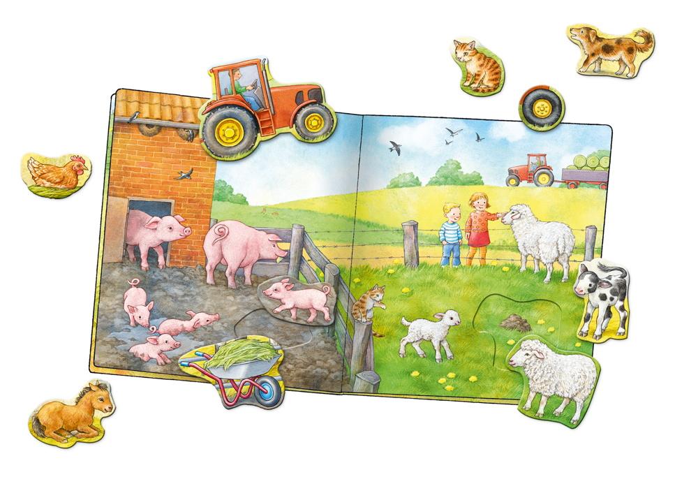 Ravensburger Pappbilderbuch Mein großes Puzzle Spielbuch Bauernhof 43482