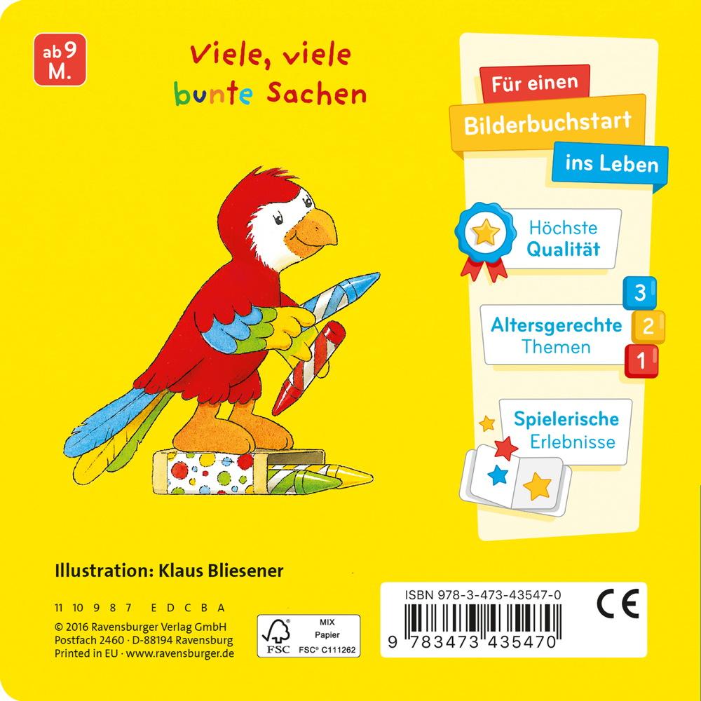 Ravensburger Pappbilderbuch Mein erstes Gucklochbuch Farben 43547