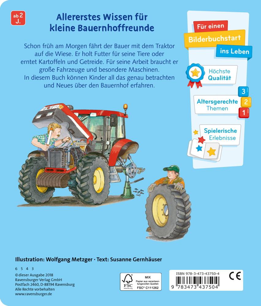 Ravensburger Pappbilderbuch Meine Welt der Fahrzeuge Auf dem Bauernhof 43750