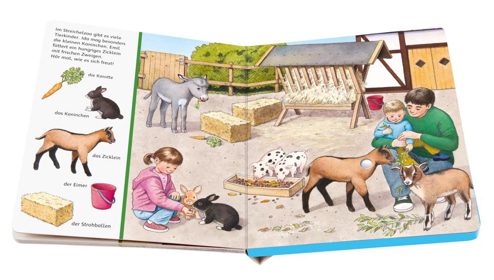 Ravensburger Pappbilderbuch Sachen suchen, Sachen hören Bei den Tierkindern 43844