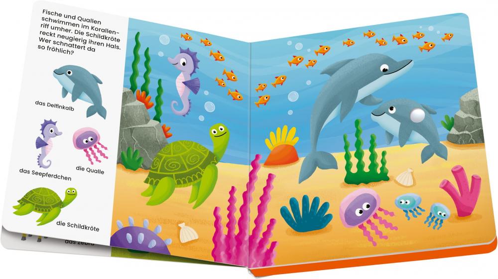 Ravensburger Buch Pappbilderbuch play+ Mein allererstes Soundbuch Tierkinder 45629