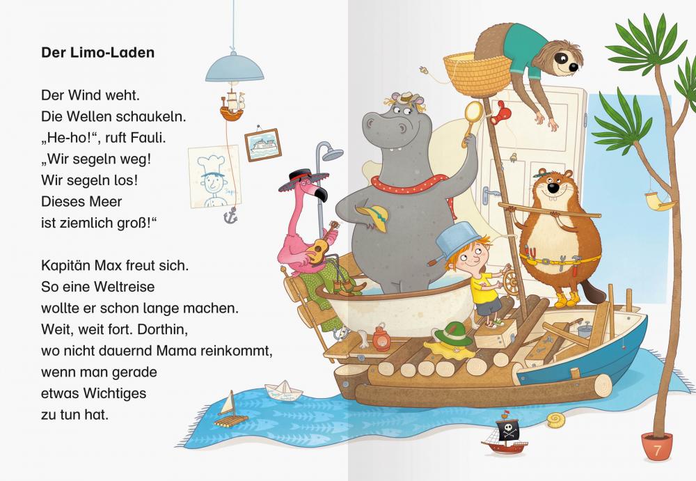 Ravensburger Buch Erstlesetitel Leserabe 1. Lesestufe Max und Biber bei Käpt'n Kelle! 46172