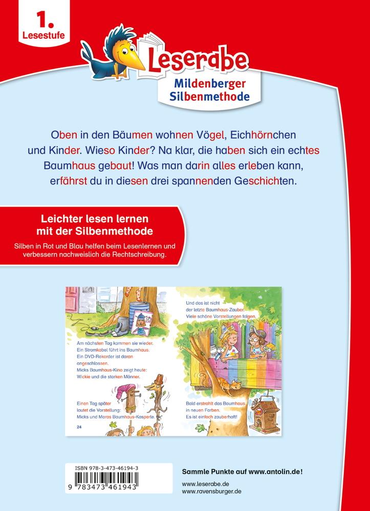 Ravensburger Buch Erstlesetitel Leserabe mit Mildenberger Silbenmethode Baumhausgeschichten 46194