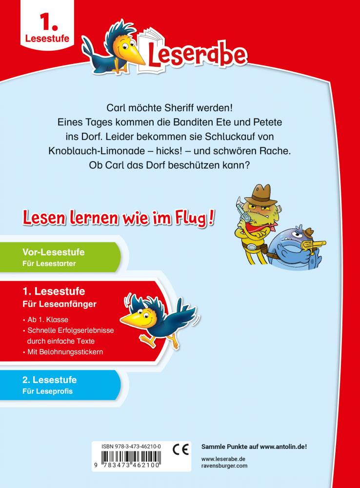 Ravensburger Buch Erstlesetitel Leserabe 1. Lesestufe Der Monster-Sheriff 46210