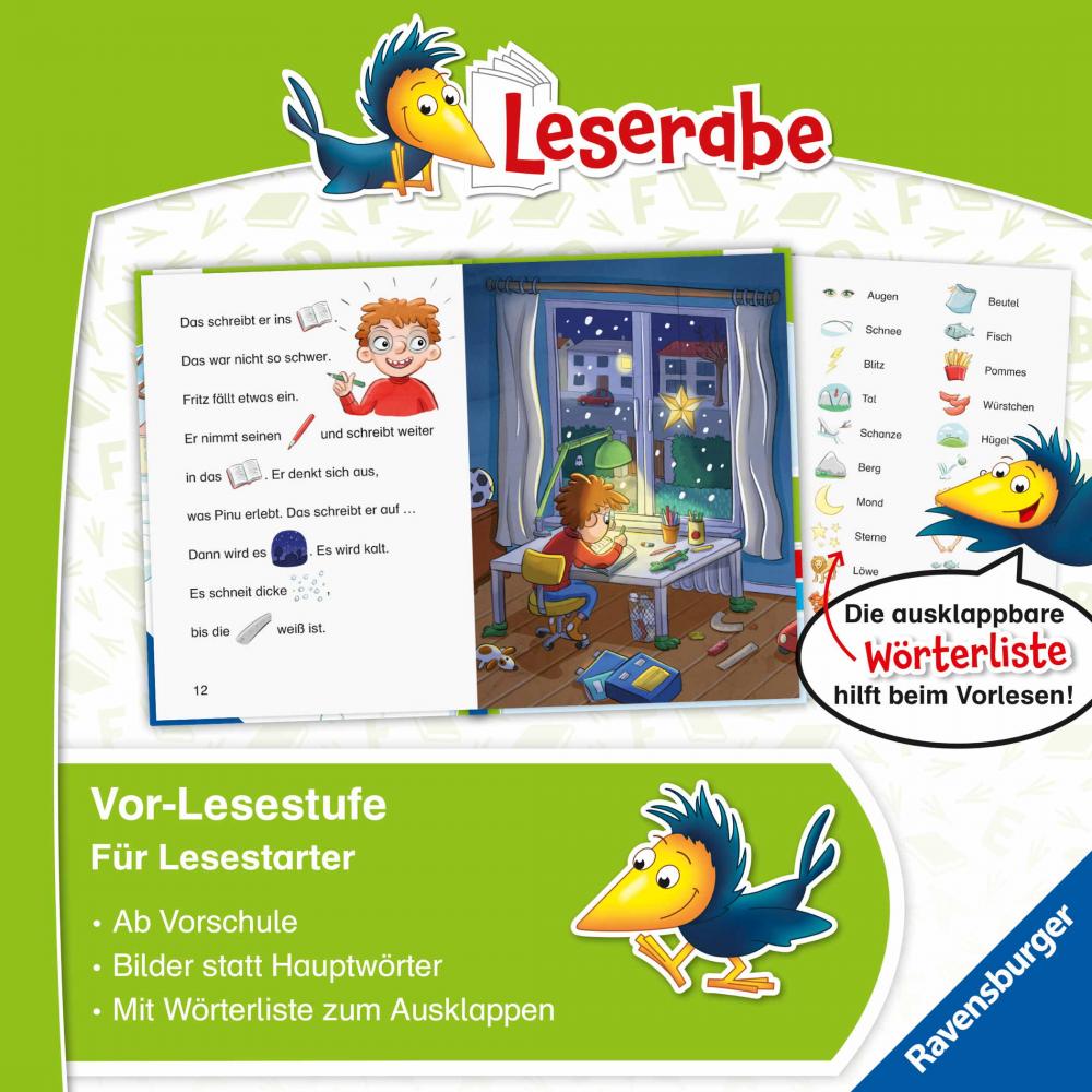 Ravensburger Buch Erstlesetitel Leserabe VorLesestufe Pinguin Pinu taut auf 46364