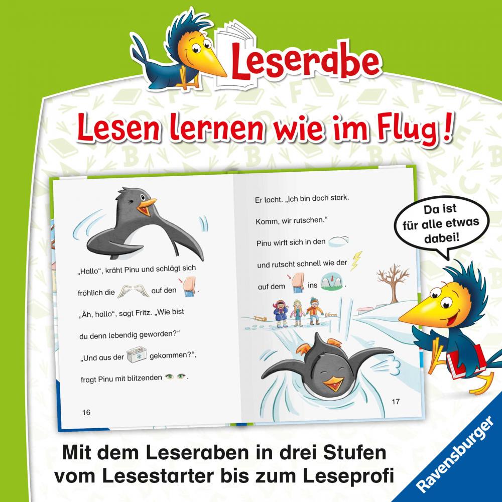 Ravensburger Buch Erstlesetitel Leserabe VorLesestufe Pinguin Pinu taut auf 46364