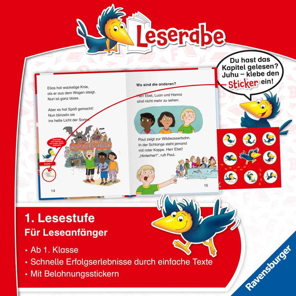 Ravensburger Buch Erstlesetitel Leserabe 1. Lesestufe Aufregung im Freizeitpark 46368