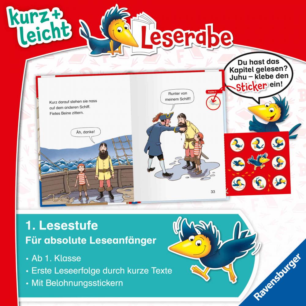 Ravensburger Buch Leserabe 1. Lesestufe Kurz und leicht Klar zum Entern, Piraten? 46375