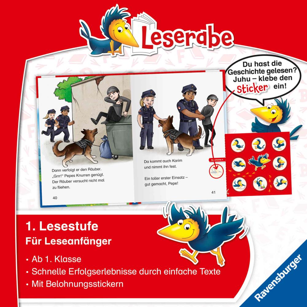 Ravensburger Buch Leserabe 1. Lesestufe Helfer in der Not Spannende Hundegeschichten 46376