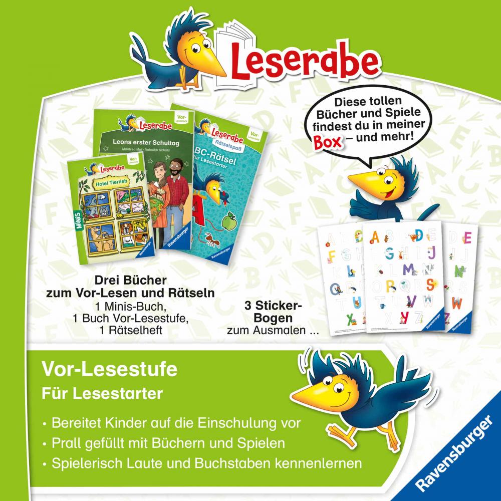 Ravensburger Buch Erstlesetitel Leserabe Sonderausgaben Deine große Leseraben VorschulBox 46393